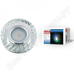 Светильник fametto dls-l123 gu5.3 glassy clear rgb, декоративный, встраиваемый, серия luciole ul-00000374