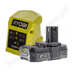 Набор аккумулятор (18 в; 2.0 ач; li-ion) + зарядное устройство rc18115-120vse ryobi 5133004897