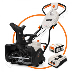 Аккумуляторный снегоуборщик + акб + зу daewoo dast 5040li set