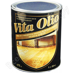 Масло живая краска vita olio с твердым воском для деревянных полов и мебели шелковисто-матовое пихта корейская 0.75 л 254399