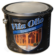 Масло живая краска vita olio для нар. раб. фасадное, шелк.-мат. ясень оливковый 10 л 253675