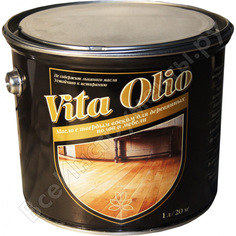 Масло для паркета, лестниц и мебели живая краска vita olio шелк.-мат. пихта корейская 5 л 254696