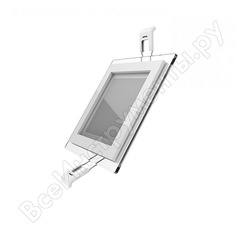 Светодиодный встраиваемый квадратный светильник Gauss