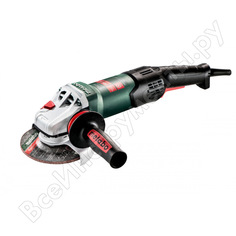 Угловая шлифовальная машина metabo wev 17-125 quick rt 601089000