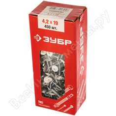 Саморезы с прессшайбой по листовому металлу до 0,9 мм ЗУБР