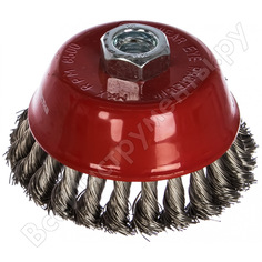 Щетка чашечная со жгутовой нержавеющей проволокой эксперт 519 (100 мм; м14*2 мм) профоснастка 20802007