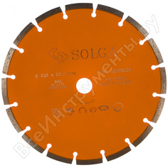 Сегментный алмазный диск по железобетону Solga Diamant