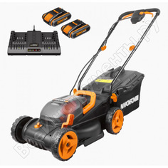 Аккумуляторная газонокосилка WORX
