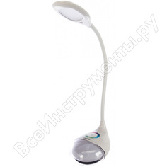 Настольный светодиодный светильник smartbuy led 7w, nw, 3-s dim, rgb, w sbl-dl-7-nw3-srgb-white