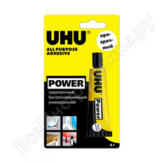 Универсальный контактный прозрачный клей UHU