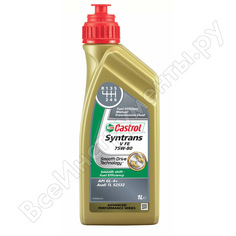 Трансмиссионное масло syntrans v fe 75w-80 (1 л) castrol 156c41
