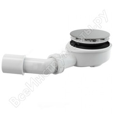 Сифон для поддона alca plast h-60 мм, с переходной трубкой 45 градусов, 40/50 a491cr 025-1179