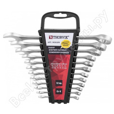 Набор гаечных комбинированных ключей THORVIK