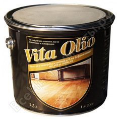 Масло живая краска vita olio для паркета лестниц и мебели шелковисто-матовое пихта корейская 10 л 254849