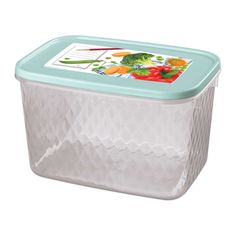 Контейнер Phibo для замораживания и хранения продуктов, с декором, Кристалл» 1.7 л, 1.7 л