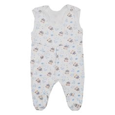 Ползунки Рыжий KOT Голубые мишки