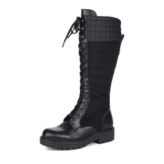 Сапоги Черные сапоги из комбинированных материалов на шерсти Rieker