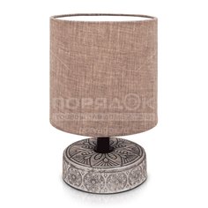 Светильник настольный Лючия Лима 455 светлый шоколад 60W Е14