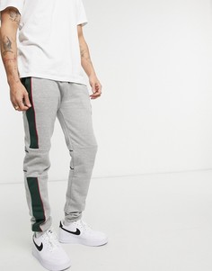Серые брюки в стиле casual с полоской сбоку Soul Star-Серый