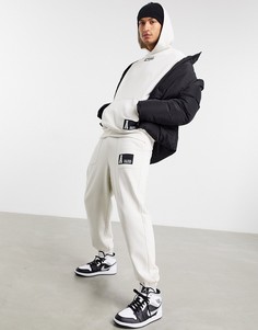 Джоггеры в стиле oversized с логотипом-накладкой от комплекта ASOS Actual-Бежевый