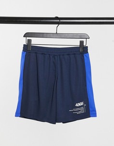 Узкие спортивные шорты с карманом ASOS 4505-Голубой
