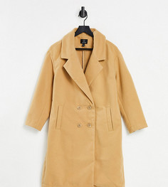 Светло-коричневое пальто Threadbare Petite Sophie-Коричневый цвет