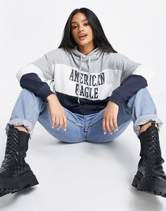 Худи в стиле колор-блок разных оттенков American Eagle-Многоцветный