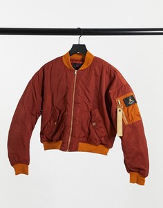 Куртка-бомбер желтовато-коричневого цвета Jordan-Оранжевый