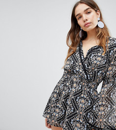 Шифоновый ромпер New Look-Черный