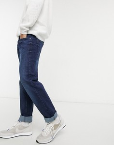 Темно-синие выбеленные узкие джинсы Tom Tailor-Голубой