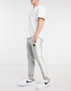 Серые меланжевые джоггеры с контрастными полосками на штанинах – «Выбирай и комбинируй» Soul Star-Серый