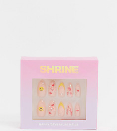 Накладные ногти Shrine X ASOS Exclusive - Happy Days-Многоцветный