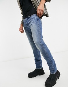 Выбеленные суженные джинсы с рваным дизайном Bellfield-Серый
