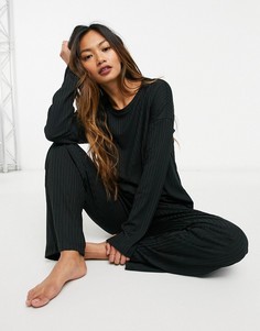 Пижамный комплект черного цвета Vero Moda-Черный цвет