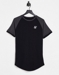 Черно-серая футболка SikSilk Advanced Tech-Черный цвет