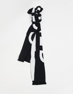 Oversized-шарф с принтом Consigned-Черный цвет