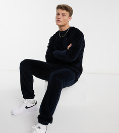 Темно-синие велюровые джоггеры River Island-Темно-синий