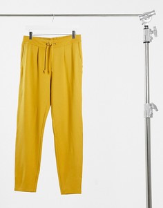 Классические брюки горчичного цвета с завязками на талии JDY-Золотистый