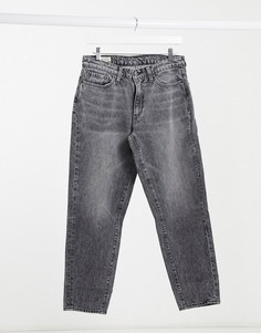 Суженные книзу черные регулируемые джинсы свободного кроя Levis 562-Черный