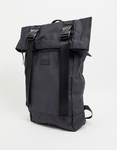 Рюкзак с откидным верхом и двумя пряжками Consigned-Черный цвет
