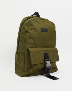 Рюкзак цвета хаки с карманом спереди Consigned-Зеленый цвет