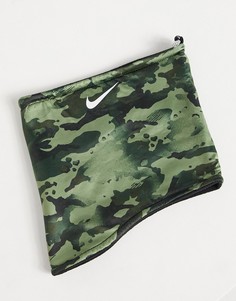 Двусторонний шарф-труба в черном цвете/с камуфляжным принтом Nike-Черный цвет