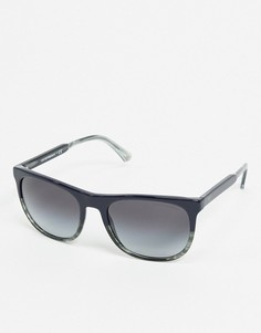 Черные солнцезащитные очки в квадратной оправе Emporio Armani-Черный цвет