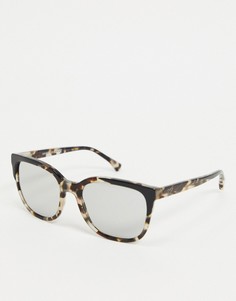 Солнцезащитные очки в квадратной черепаховой оправе Emporio Armani-Коричневый цвет