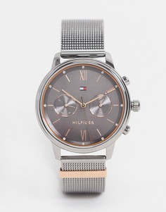 Серебристые часы с сетчатым браслетом Tommy Hilfiger 1782304-Серебристый