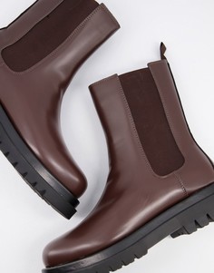Коричневые массивные ботинки челси Truffle Collection Tall-Коричневый цвет