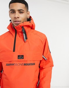 Горнолыжная куртка праздничного оранжевого цвета Surfanic Whiteroom 10K-10K-Оранжевый цвет