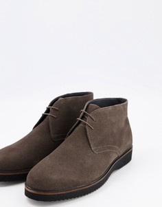 Замшевые ботинки чукка темно-серого цвета Schuh Griffin-Серый