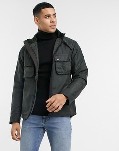 Шалфейно-зеленая вощеная куртка Barbour International Tennant-Зеленый цвет