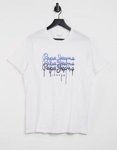 Футболка Pepe Jeans Moe-Белый